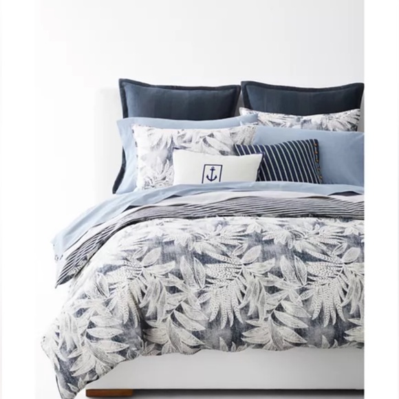 RalphLauren Evan Botanical Palm Comforter Set, Full/Queen - Picture 3 of 8